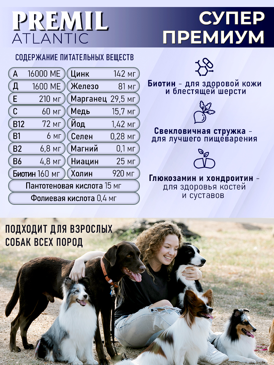 Корм Premil Atlantic super premium